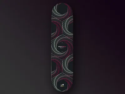 #1 - Geometrical Madness - Board Project board deck design geometric geometrical geometrie geometrique madness planche skate skateboard