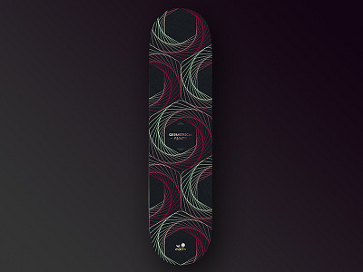 #1 - Geometrical Madness - Board Project board deck design geometric geometrical geometrie geometrique madness planche skate skateboard