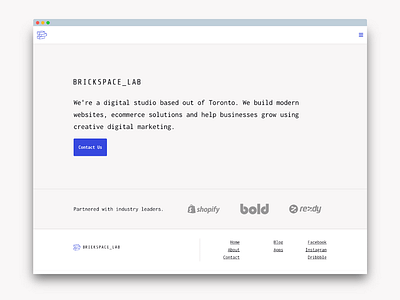 Landing page web design website