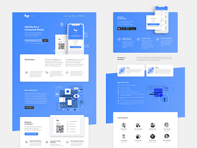 Blockpass — Website blockchain identity landing technology website