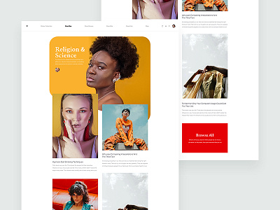 ZX Lifestyle - Editorial Blog Page clean interaction landing marketing minimal pallete product responsive ui ux web design website