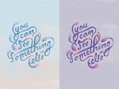 Hand-Lettered Song Lyrics colored pencil cursive dreamy fancy floral flourishes hand drawn typography lettering pastel script