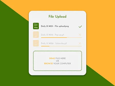 Daily UI 031 - File Upload daily ui design file upload green ios iphone sketch ui ui design user interface ux ux design