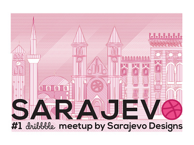 1# Sarajevo Dribbble Meetup design dribbble meetup graphic illustration meetup sarajevo