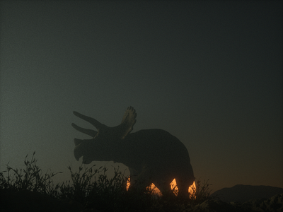 Last of a kind 3d art c4d design dinosaurs nature octane