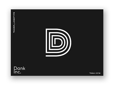 Dank Inc. logotype icone letter ligature logo logotype sign teaser typography vector