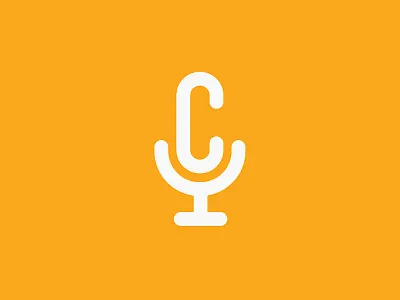 Letter C Microphone letter c logo logo mark mic modern puji pujianto pujiarts radio record simple voice