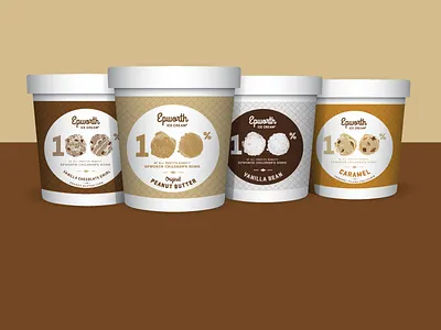 Epworth Ice Cream Labels brand launch columbia epworth ice cream graphic design ice cream ice cream pint nonprofit package design riggs partners sc social enterprise startup