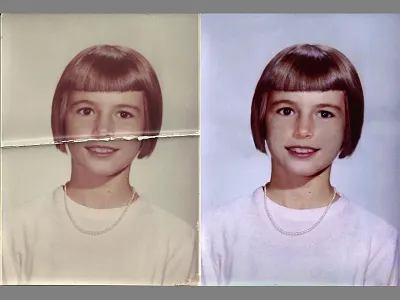 Family Photo Restoration adobe fix image photo photoshop restoration restore retouching