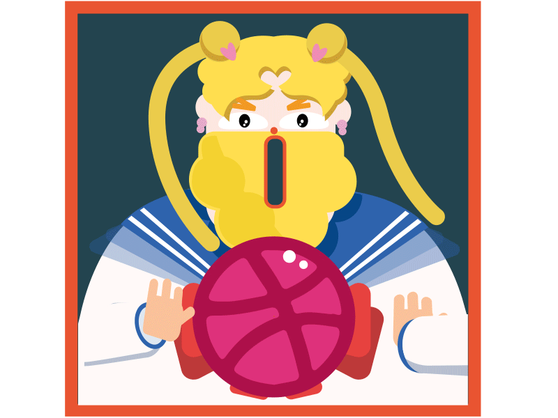 Hello Dribbble ball beard dribbble gif girl uncle