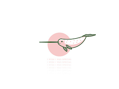 SAD NARWHAL design illustration logo narwhal sad special unicorn