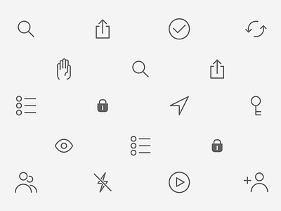 User Interface Icons for KonMari iconography icons illustration interface ui user ux wayfinding