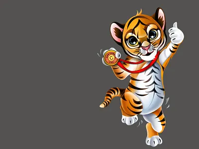 Tiger Art Work Logo Concepts art work character logo logo concepts mascot logo tiger art work logo