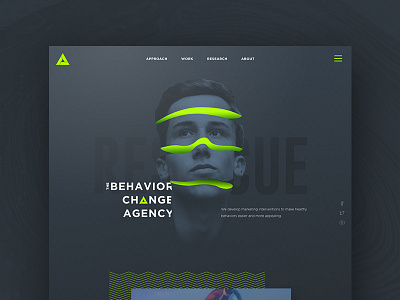 Rescue Concept dark design ui ux web