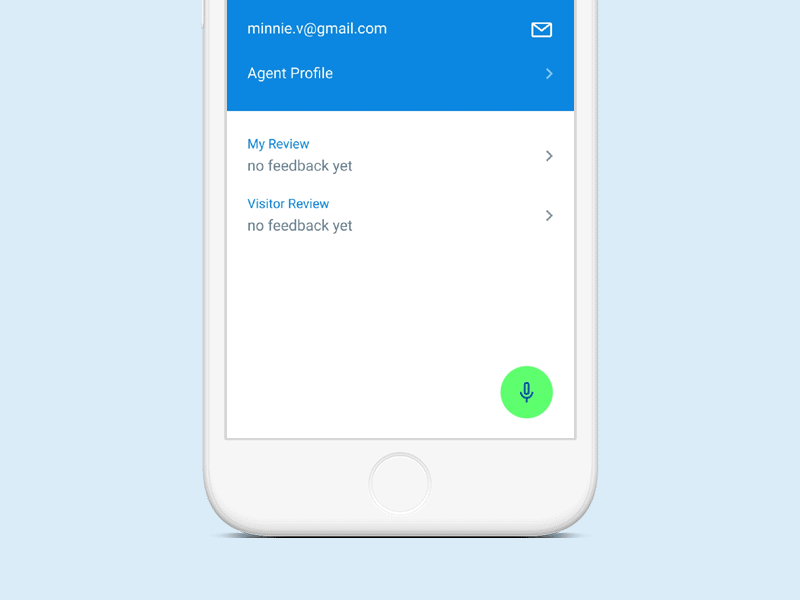 Openhouse app audio recording feature animation figma interaction interface design material design mobile mobile design principle ui ui design