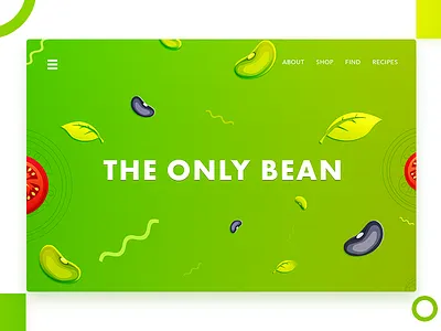 The Only Beans ( Hero Illustration ) arslan beans illustration landing only page pakistan redesign web