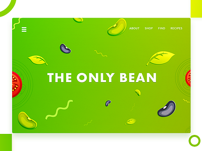 The Only Beans ( Hero Illustration ) arslan beans illustration landing only page pakistan redesign web