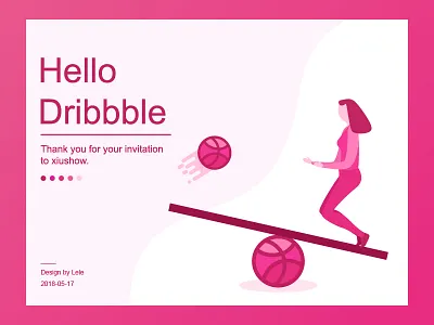 Hello Dribbble dribbble hello