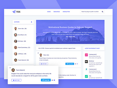 TOS - Landing Page banner clean creative hero header landing page minimal presentation product design uidesign webdesign white