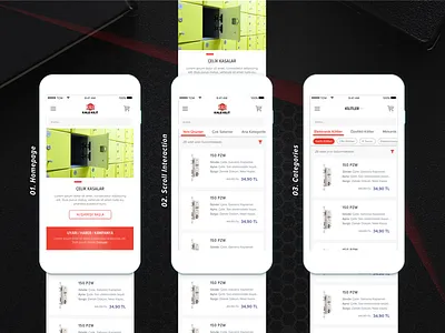 Product Catalogue App application catalogue design e commerce locker mobile product ui ux