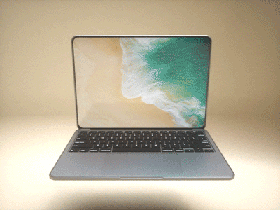 Macbook Pro 360 Render 3d 4d apple c4d gif laptop mac macbook octane pro render