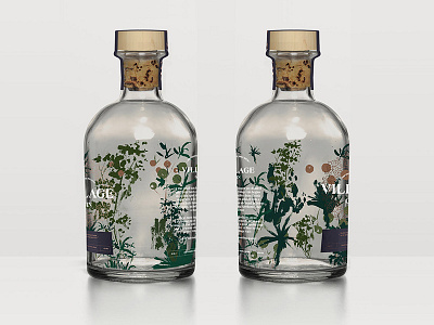 Village Gin bottle gin identity packaging