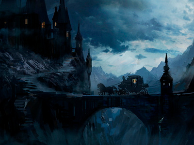 Dark Castle adobephotoshop digitalillustration digitallart digitalpainting digitalsketch mattepainting sketchbookpro