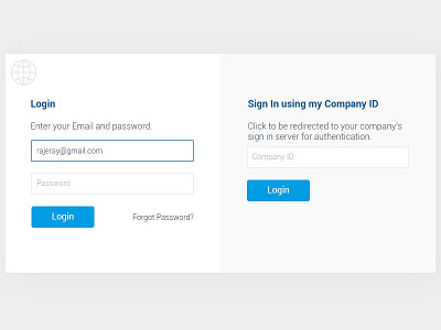 Login Concept blue login photoshop ui ux