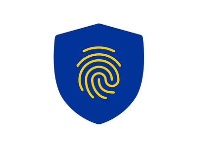GDPR icon data fingerprint gdpr general icon protection regulation shield