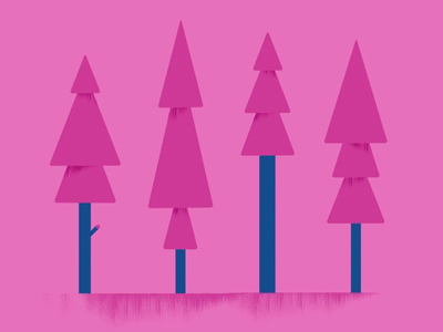 Trees animade animated film animation pink short film tend trees