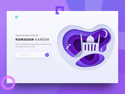 Ramadan Kareem hero homepage illustrations kareem landing moon mubarak muslim ramadan web