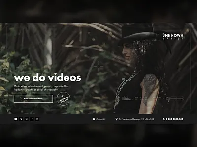 We Do Videos black first screen landing sketch video