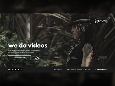 We Do Videos black first screen landing sketch video