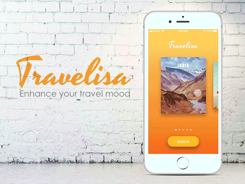 Travelisa 01 backpacker explorer invision invision studio invisionstudio pathfinder pilgrim travelapp traveller vacationer voyager wanderer wayfarer weekender