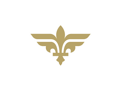 Paris Ailerons "Fleur de Wing" logo aviation bird fleur de lis france french planes sports sports logo wings