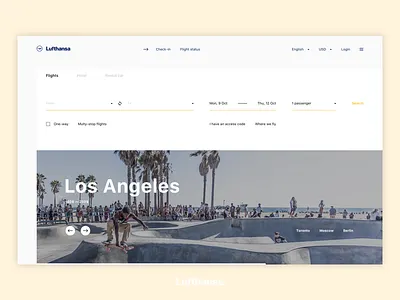 Lufthansa Redesign Concept concept fly lufthansa order redesign tickets travel trip