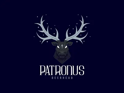 Patronus animal buck deer elk forest head logo night patronus scredeck spirit stag