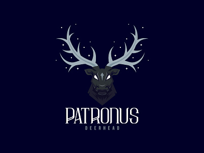 Patronus animal buck deer elk forest head logo night patronus scredeck spirit stag