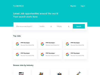 Job Portal UI employee employer job jobseeker ui ux