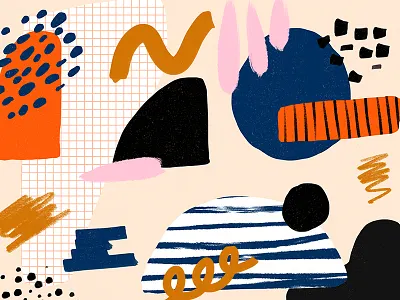 5172018 black blue brown cream navy orange pattern pink shape texture white