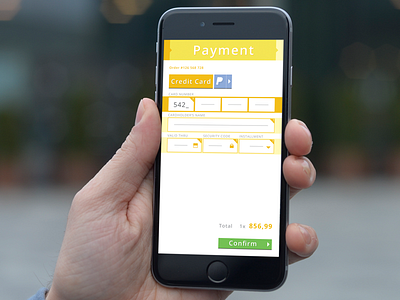 Credit Card Payment study #dailyUI #002 001 dailyui iphone mobile ui