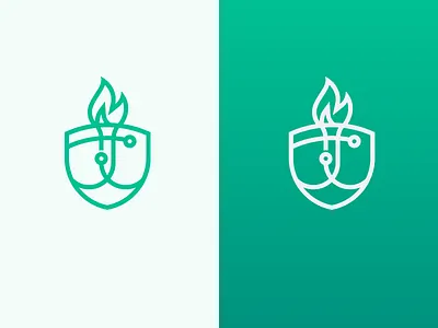 Online University connection logo network online shield study torch university