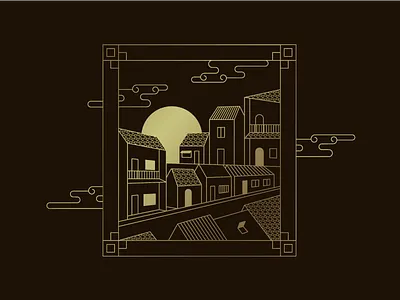 Hanoi Old Quarter city dribbble hanoi illustration landscape old quarter ui vietnam