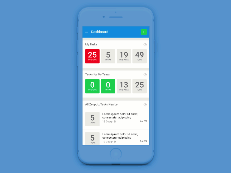 Mobile Dash analytics android dashboard invision studio ios made with studio mobile dashboard ux design ux ui