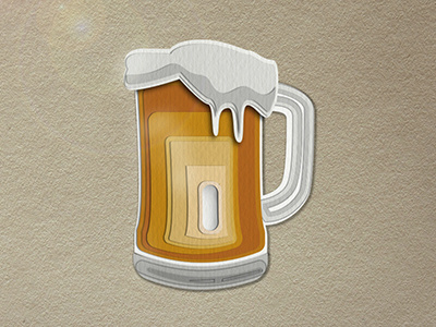 medicine beer color handmade ilustration paper cut