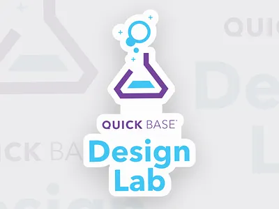 Quick Base Stickers logo purple sticker mule stickers tradeshow