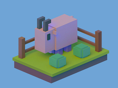 Cubic Goat 3d cubic goat isometry maya