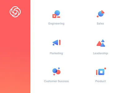 Loom Use Case Category Icons abstract icon icons illustration layout ui web