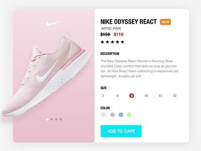 Nike Running Site apparel design nike product design running shoes ui ux