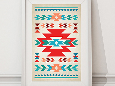 Aztec Poster graphic design illustration poster design print design